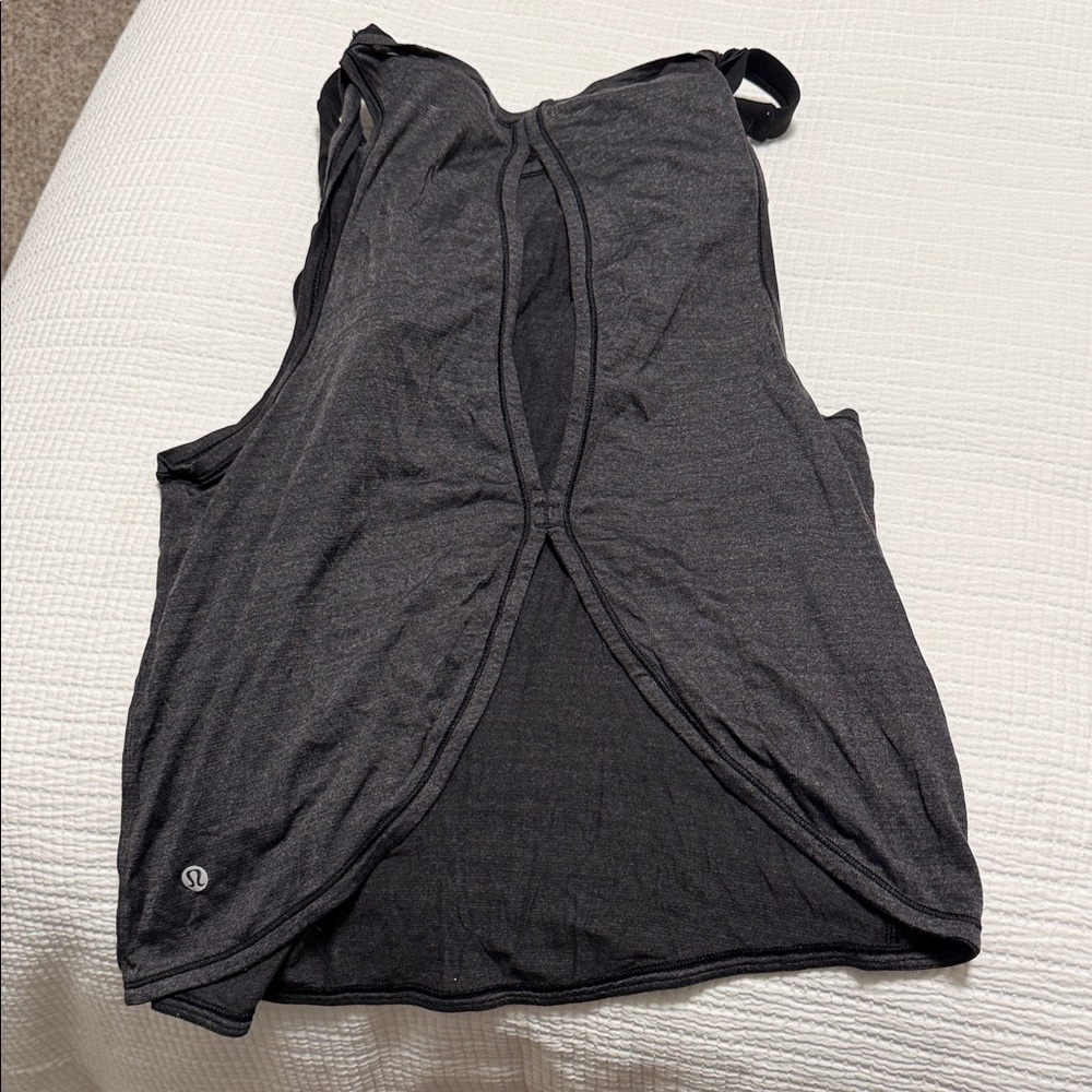 lululemon athletica Charcoal Gray Tank Top